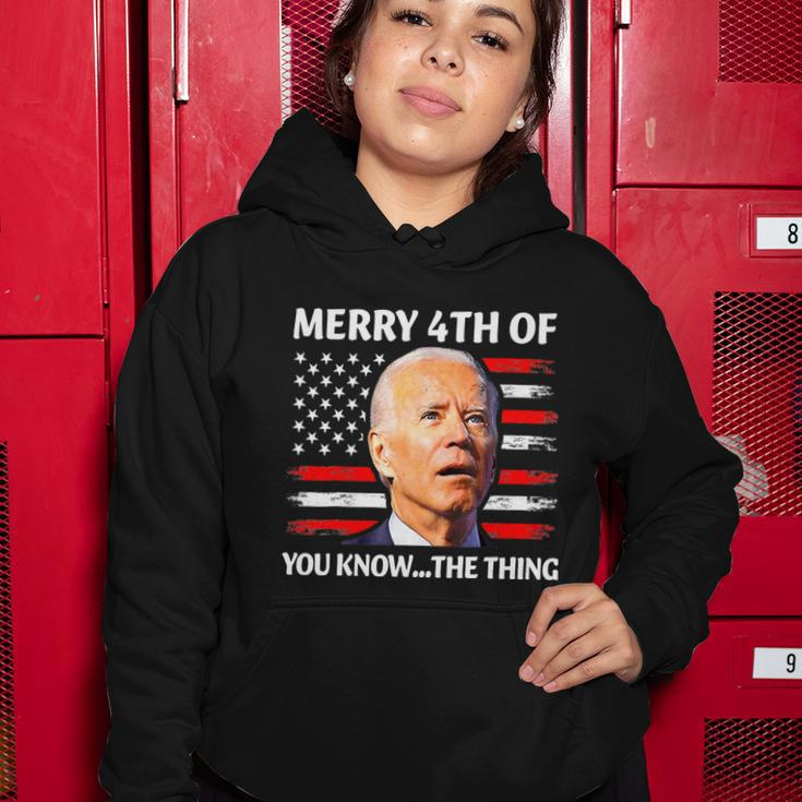 Funny Biden Independence Day Merry Happy 4Th Of July Women Hoodie Unique Gifts