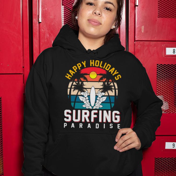 Funny Enjoy The Summer Holiday Summer Surfing Paradise Women Hoodie Funny Gifts