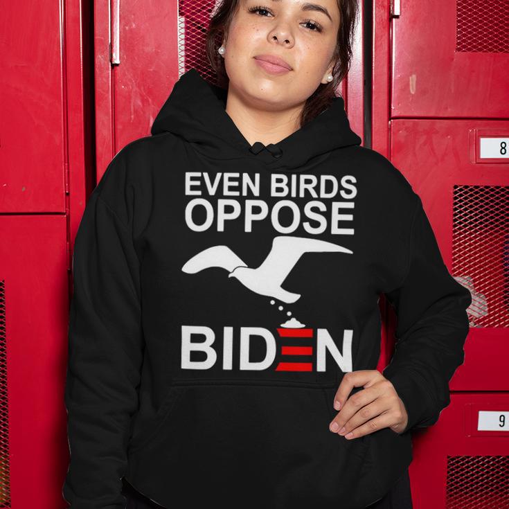 Funny Even Birds Oppose Biden Women Hoodie Funny Gifts