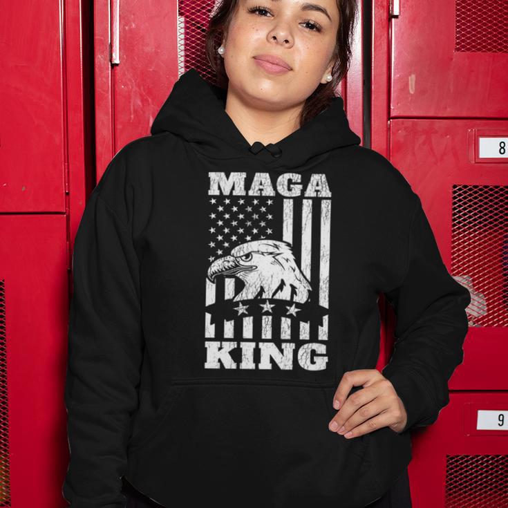 Funny Maga King Trump Supporter Gift Maga King Women Hoodie Funny Gifts