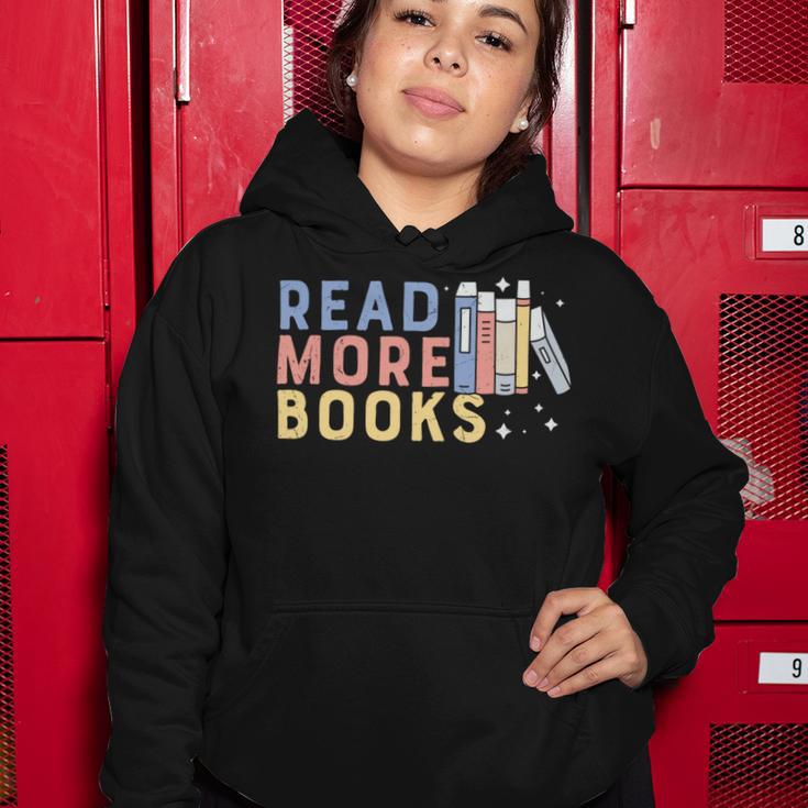 Funny Read More Books Gift Women Hoodie Funny Gifts