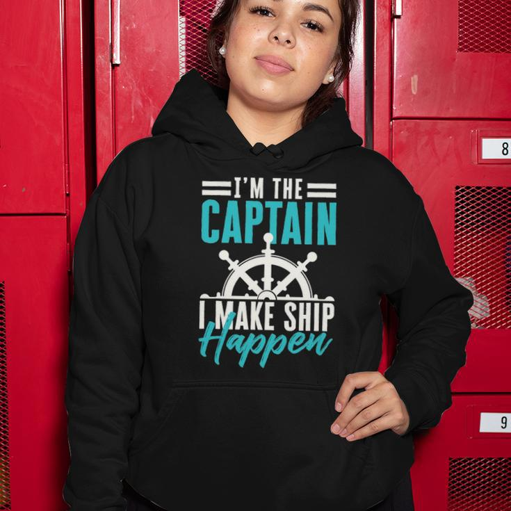 Funny Sailing Boating Im The Captain Sailor Women Hoodie Unique Gifts