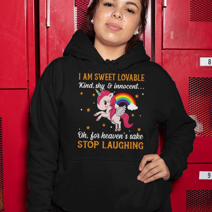 Funny Unicorn Kind Rainbow Graphic Plus Size Women Hoodie Unique Gifts