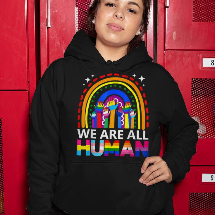 Human Lgbt Flag Gay Pride Month Transgender Rainbow Lesbian Women Hoodie Unique Gifts