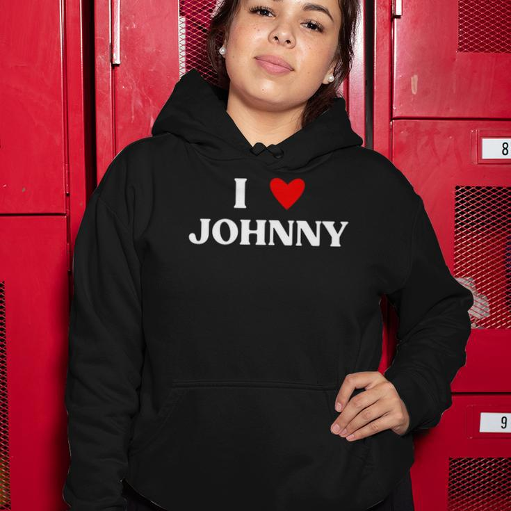 I Heart Johnny Red Heart Women Hoodie Unique Gifts
