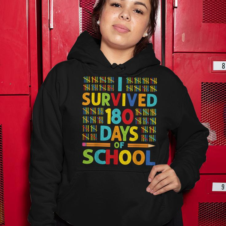 I Survived 180 Days Of School Last Day Of School Teacher V2 Women Hoodie Unique Gifts