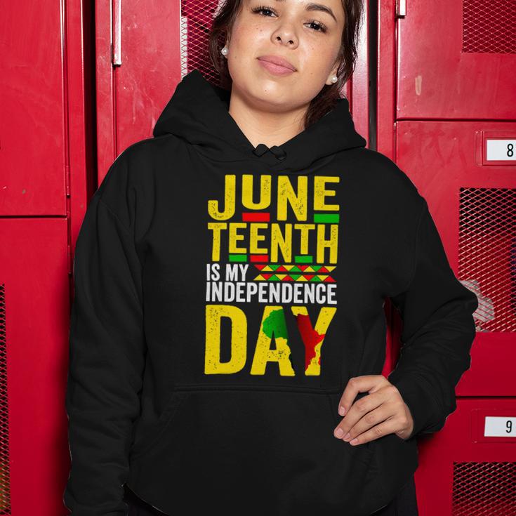 Juneteenth Is My Independence Day 1865 African American Women Hoodie Funny Gifts