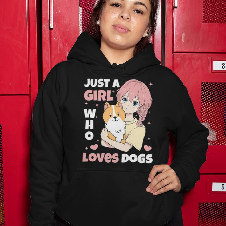 Just A Girl Who Loves Dogs Cute Corgi Lover Outfit & Apparel Women Hoodie Unique Gifts