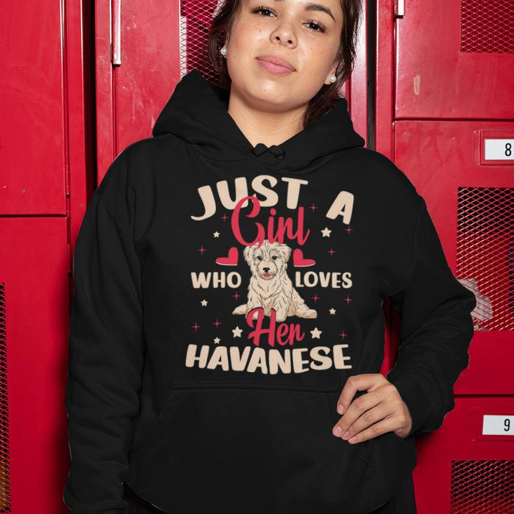 Just A Girl Who Loves Her Havanese Dog Women Hoodie Unique Gifts