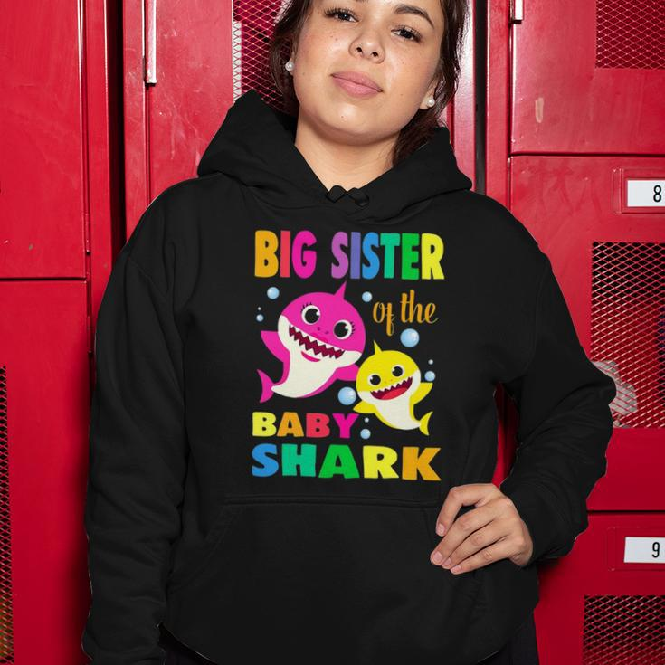 Kids Big Sister Of The Birthday Shark Mom Matching Family Women Hoodie Unique Gifts