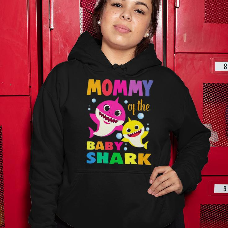 Kids Mommy Of The Birthday Shark Mom Matching Family Women Hoodie Unique Gifts