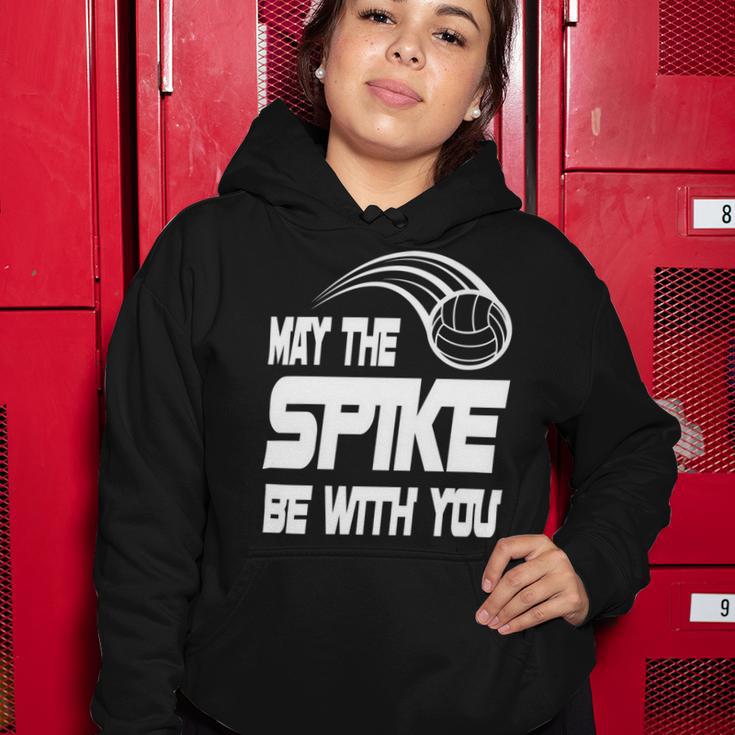 May The Spike Be With You Funny Volleyball Women Hoodie Funny Gifts