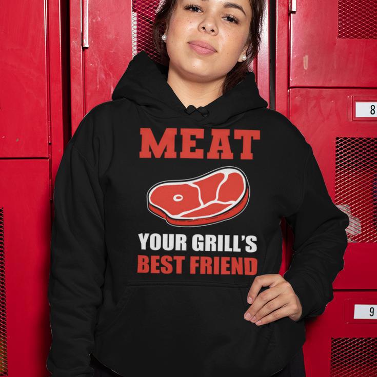 Meat Your Grill’S Best Friend Butcher Chef Cook Bbq Women Hoodie Funny Gifts