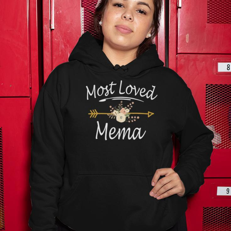 Most Loved Mema Cute Mothers Day Gifts Women Hoodie Unique Gifts
