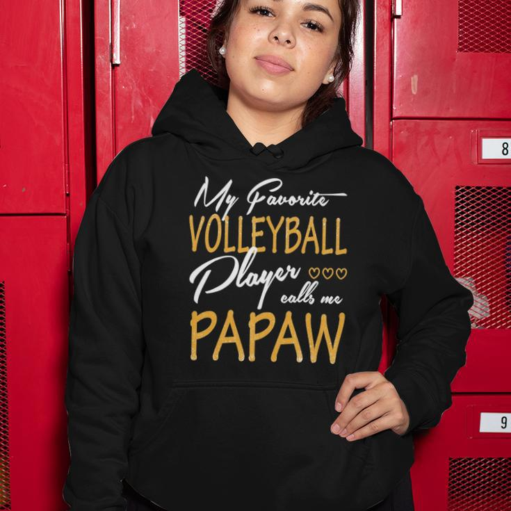 My Favorite Volleyball Player Calls Me Papaw Women Hoodie Unique Gifts
