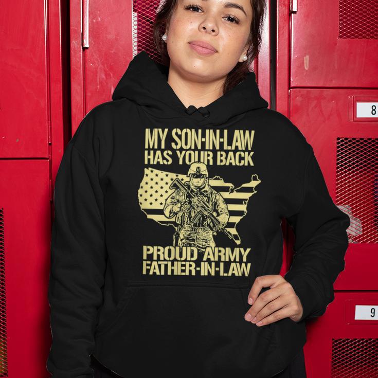 My Soninlaw Has Your Back Proud Army 688 Shirt Women Hoodie Funny Gifts