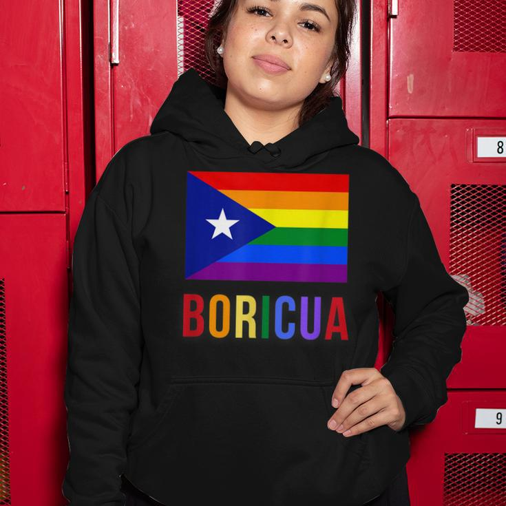 Puerto Rico Boricua Gay Pride Lgbt Rainbow Wepa Women Hoodie Unique Gifts