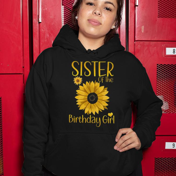 Sister Of The Birthday Girl Sunflower Family Matching Party Women Hoodie Unique Gifts
