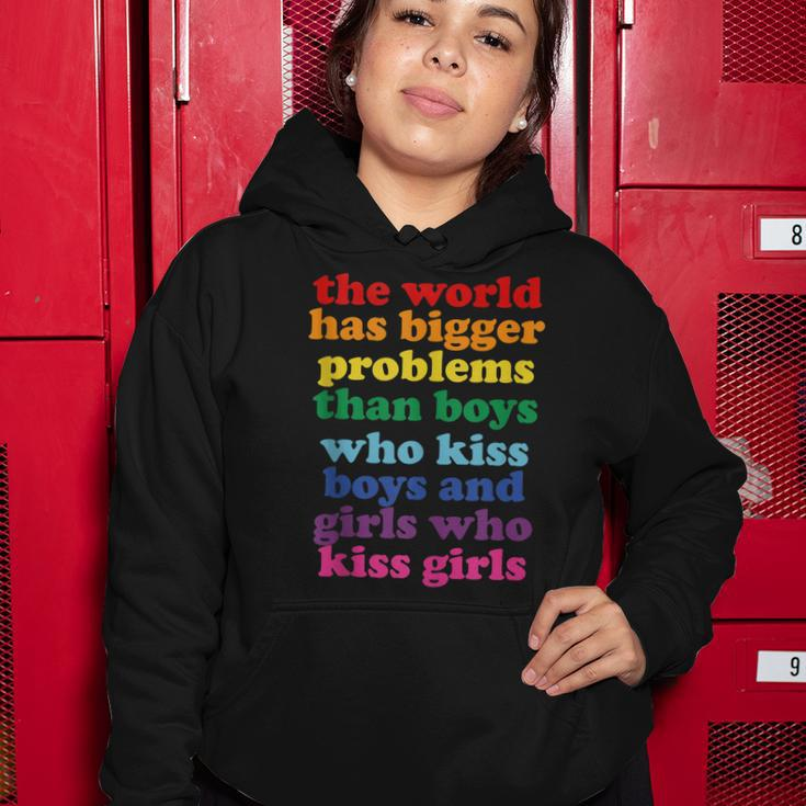 The World Has Bigger Problems Lgbt Community Gay Pride Women Hoodie Unique Gifts