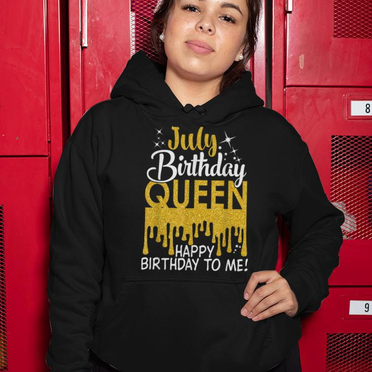 This Queen Was Born In July Happy Birthday To Me July Queen Women Hoodie Funny Gifts