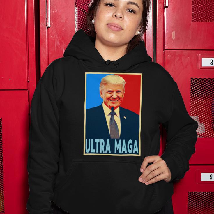 Ultra Maga President Donald Trump Gift Women Hoodie Funny Gifts