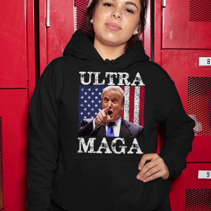 Ultra Maga Ultra Maga Funny Ultra Maga 2024 Ultra Maga And Proud Of Itultra Maga Proud Women Hoodie Funny Gifts