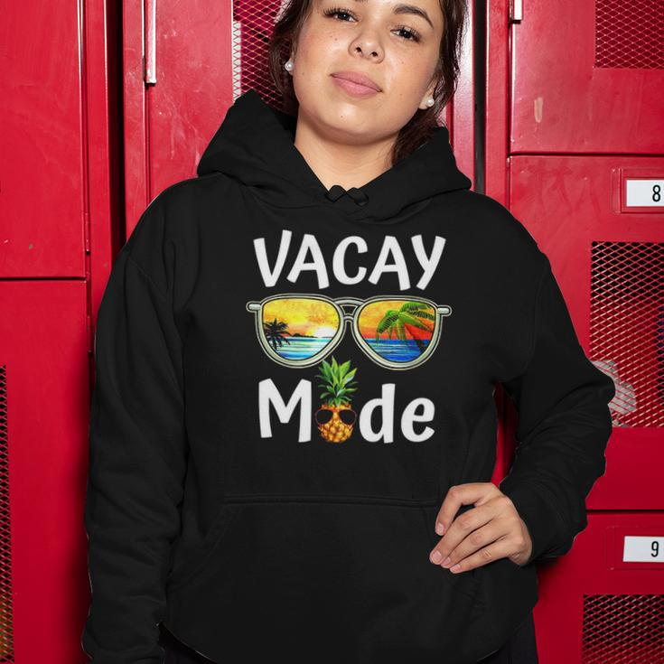Vacay Mode Family Vacation Summer Sunglasses Beach Pineapple Women Hoodie Unique Gifts