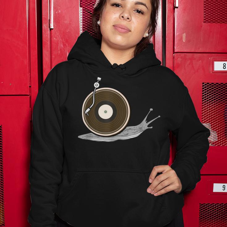 Vinyl Snail Vinyl Records Dj Vinyl Slug Lp Collector 155 Trending Shirt Women Hoodie Funny Gifts