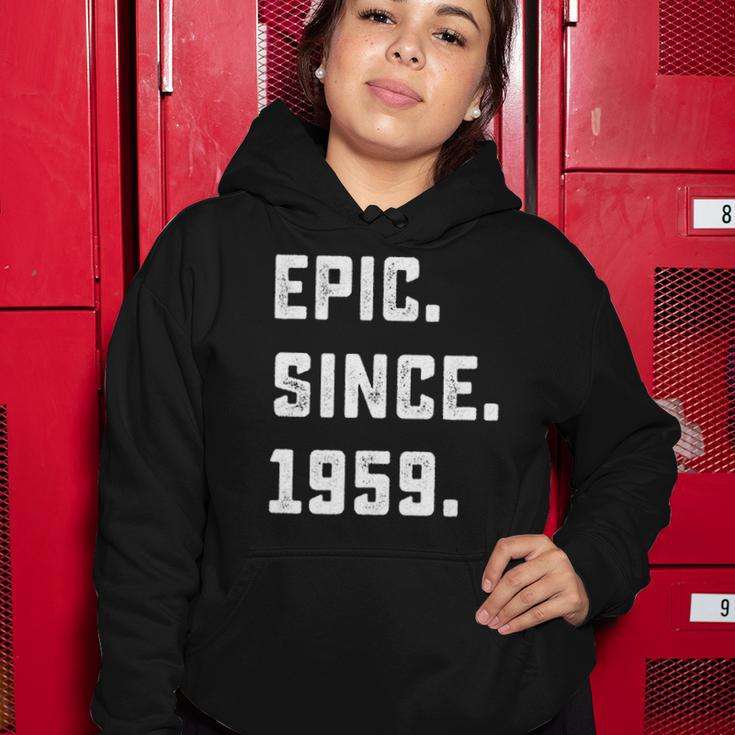 Womens 63Rd Birthday Gift Vintage Epic Since 1959 63 Years Old Women Hoodie Unique Gifts