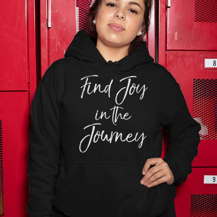 Womens Christian Quote For Entrepreneurs Find Joy In The Journey Women Hoodie Unique Gifts