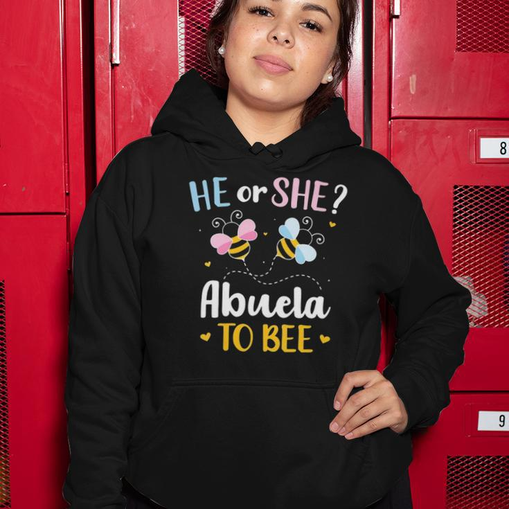 Womens Gender Reveal He Or She Abuela Matching Family Baby Party Women Hoodie Unique Gifts