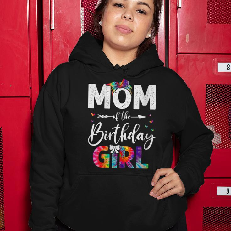 Womens Mb Mom Of The Birthday Girl Mama Mother And Daughter Tie Dye Women Hoodie Funny Gifts