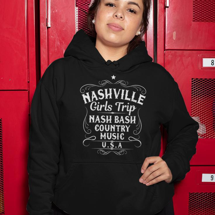 Womens Nashville Girls Trip 2022 Vintage Country Music City Group Women Hoodie Unique Gifts