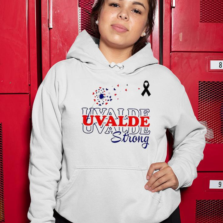 Dandelion Uvalde Strong Texas Strong Pray Protect Kids Not Guns Women Hoodie Unique Gifts