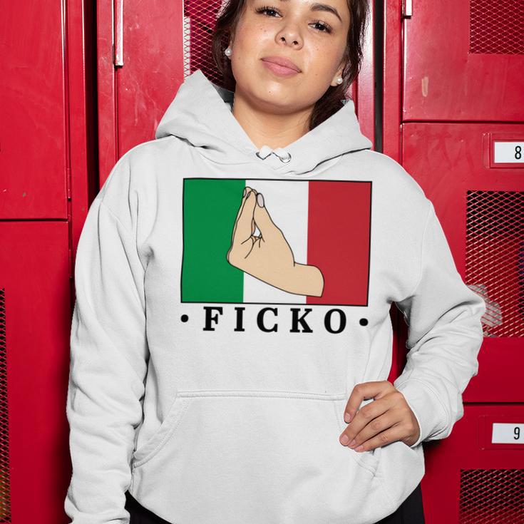 Ficko Italian Hand Sign Women Hoodie Funny Gifts