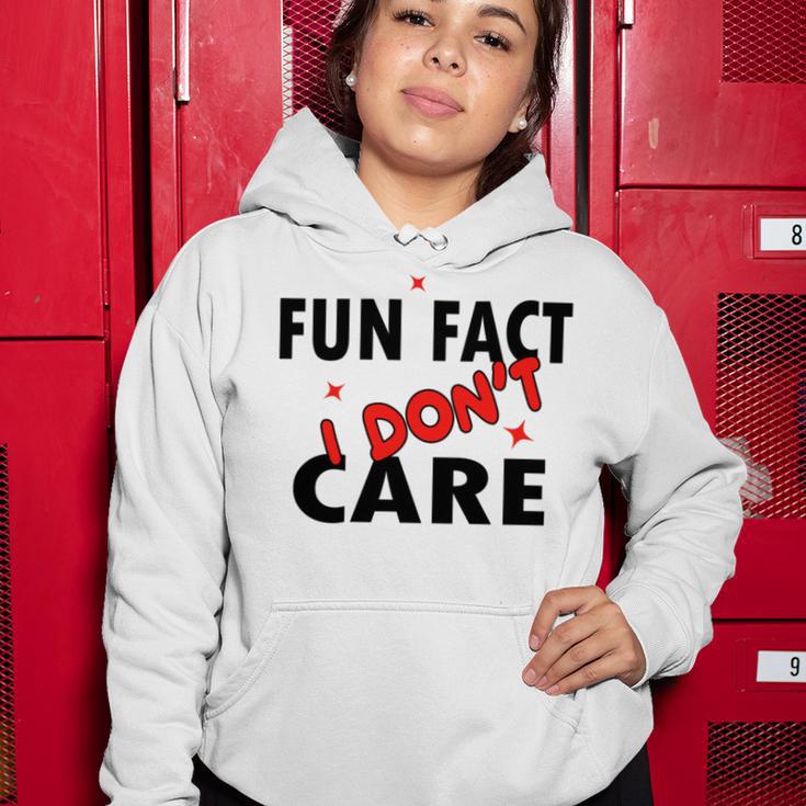 Fun Fact I Dont Care Sarcasm V2 Women Hoodie Funny Gifts