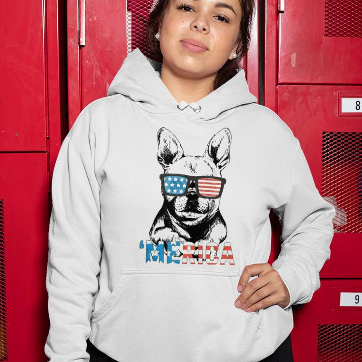 Funny Frenchie Merica Gift Boys Girls Dog Lover 4Th July Women Hoodie Unique Gifts