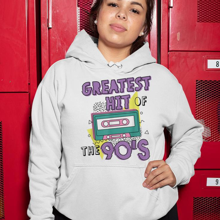 Greatest Hit Of The 90S Retro Cassette Tape Vintage Birthday Women Hoodie Funny Gifts