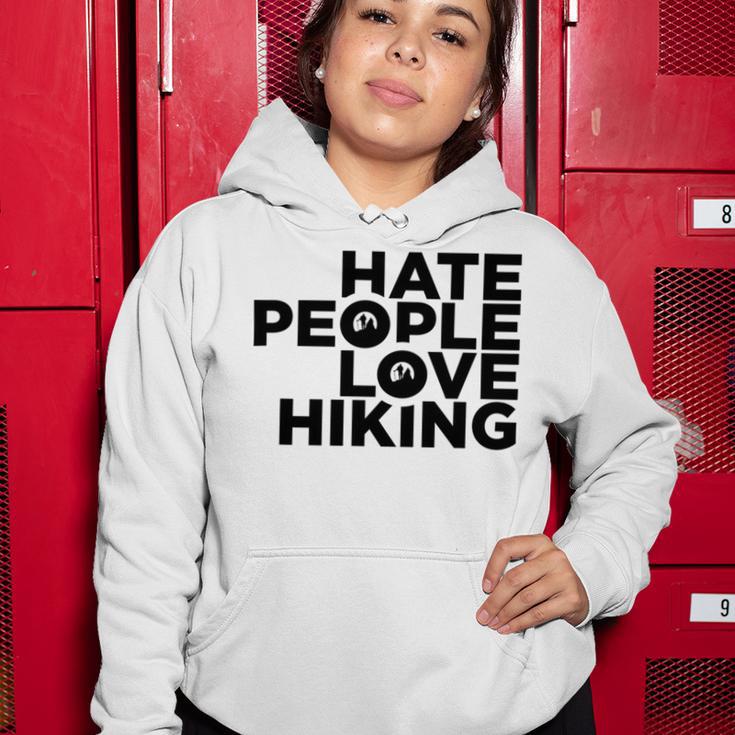 Hate People Love Hiking V2 Women Hoodie Funny Gifts