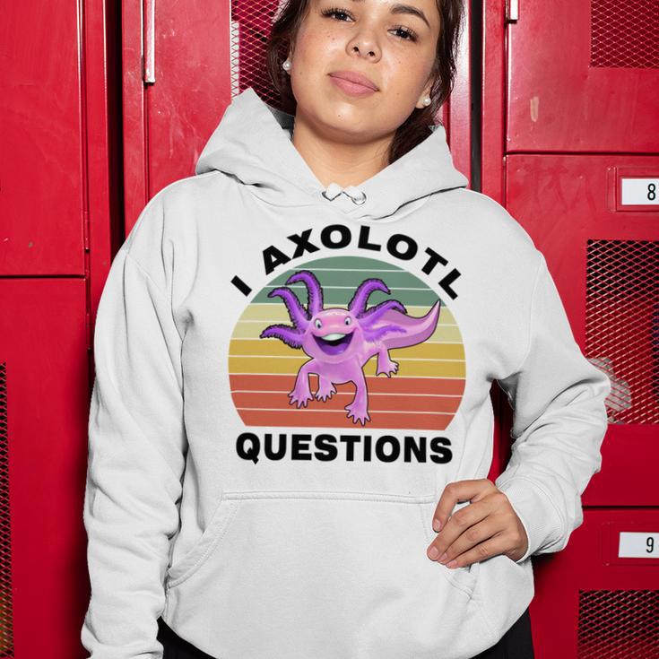 I Axlotl Questions Cute Axlotl V2 Women Hoodie Funny Gifts