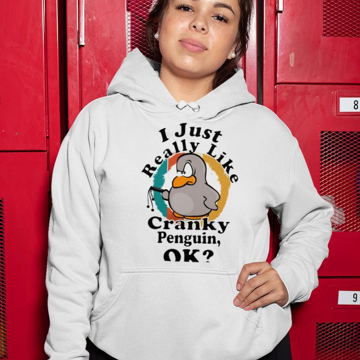 I Really Like Cranky Penguin Ok Women Hoodie Funny Gifts