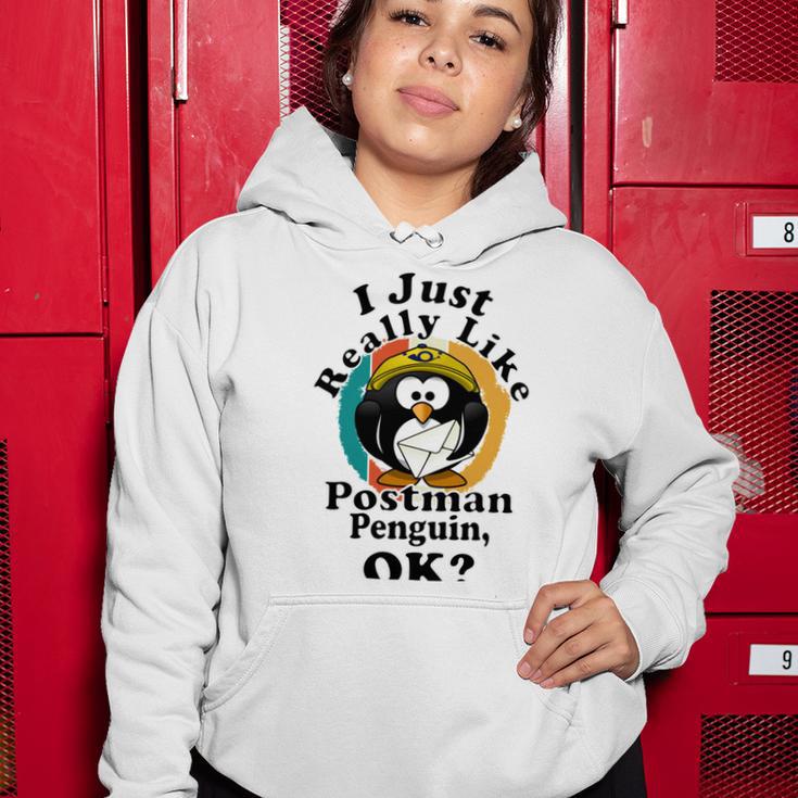 I Really Like Postman Penguin Ok Women Hoodie Funny Gifts