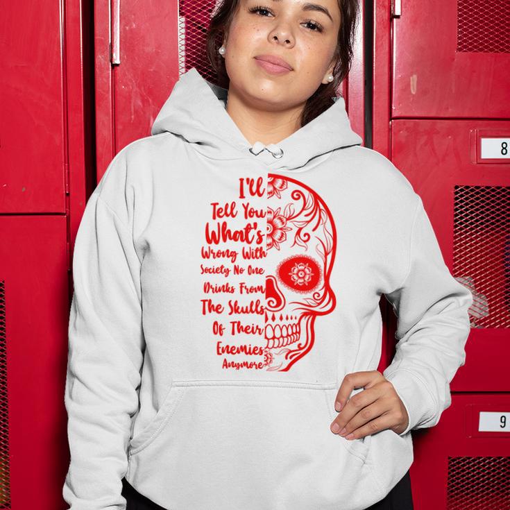 Official Wrong Society Drink From The Skull Of Your Enemies V3 Women Hoodie Funny Gifts