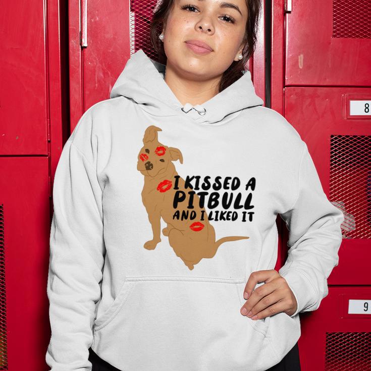 Pitbull Funny Kissed A Pitbull I Liked 795 Shirt Women Hoodie Funny Gifts