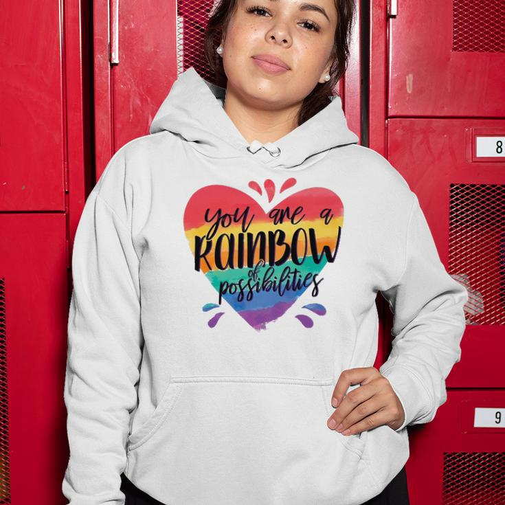 Rainbow Teacher - You Are A Rainbow Of Possibilities Women Hoodie Unique Gifts