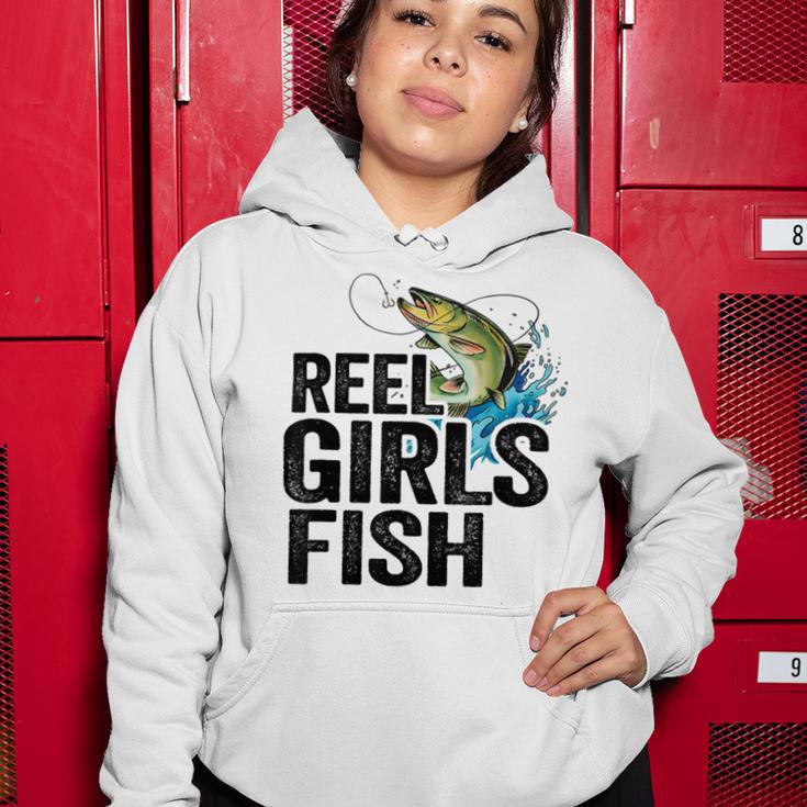 Reel Girl Fish Women Hoodie Funny Gifts