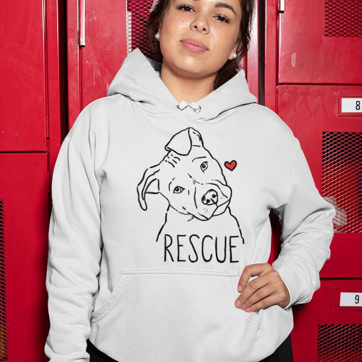 Rescue Dog Pitbull Rescue Mom Adopt Dont Shop Pittie Raglan Baseball Tee Women Hoodie Personalized Gifts