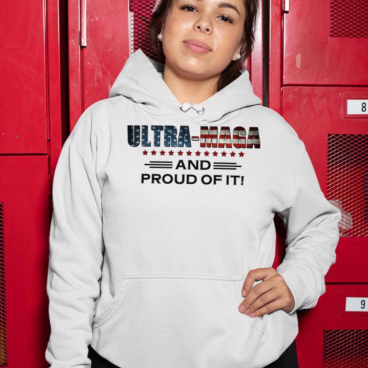 Ultra Maga And Proud Of It Antibiden Women Hoodie Funny Gifts