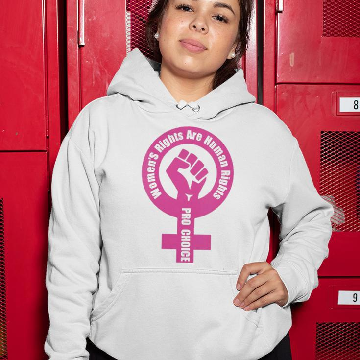 Womens Womens Rights Are Human Rights Pro Choice Women Hoodie Unique Gifts