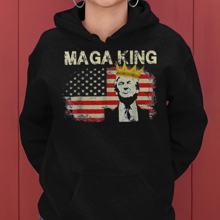 Anti Joe Biden Ultra Maga The Return Of The Great Maga King V2 Women Hoodie